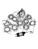 Perdea Luminoasă Cluster 3x3m, 900 LED-uri Alb Cald/Rece – Fir Subțire din Cupru | Decor Interior & Exterior