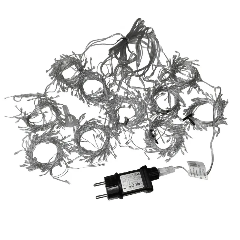 Perdea Luminoasă Cluster 3x3m, 900 LED-uri Alb Cald/Rece – Fir Subțire din Cupru | Decor Interior & Exterior
