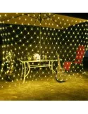 Instalatie tip plasa 3x3m, 8 jocuri de lumini, interconectabila, IP44, diverse culori