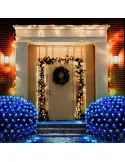 Instalatie tip plasa 3x3m, 8 jocuri de lumini, interconectabila, IP44, diverse culori