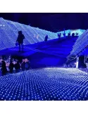 Instalatie tip plasa 3x3m, 8 jocuri de lumini, interconectabila, IP44, diverse culori