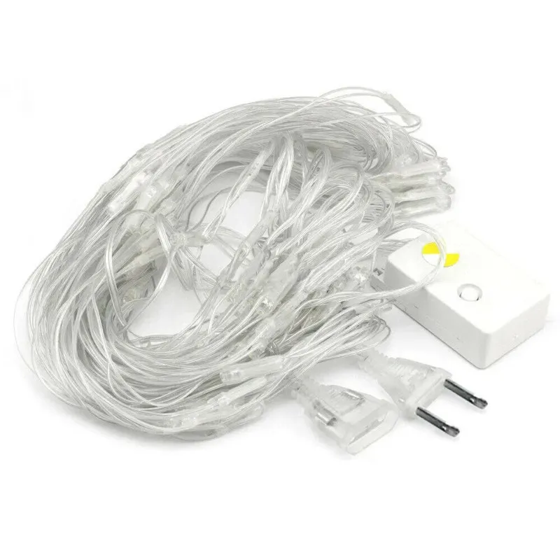 Instalatie tip plasa 3x3m, 8 jocuri de lumini, interconectabila, IP44, diverse culori