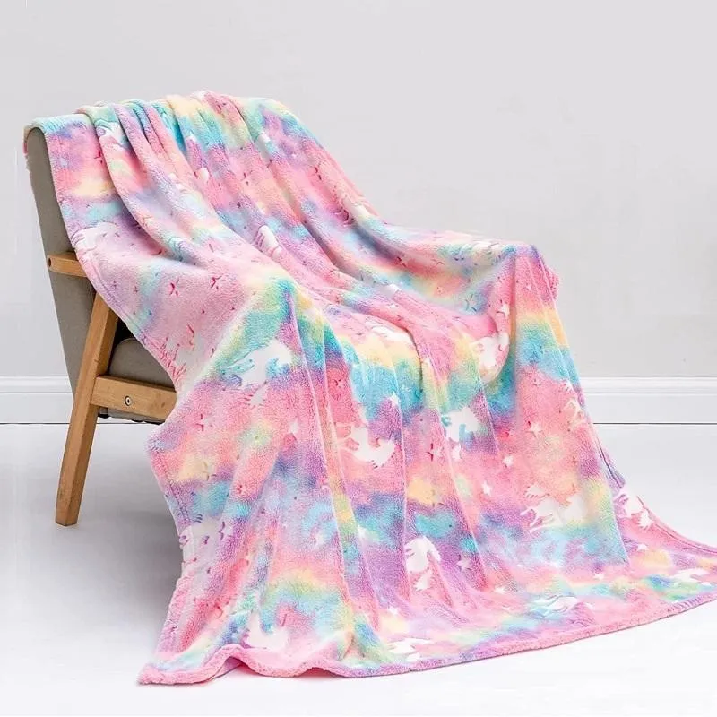 Patura magic blanket pentru copii, luminoasa si pufoasa, efect fosforescent
