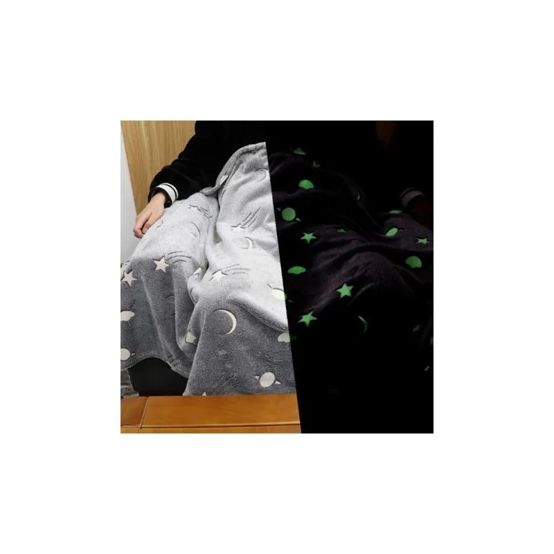 Patura magic blanket pentru copii, luminoasa si pufoasa, efect fosforescent