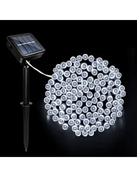 Set 4 x Instalatie solara 100 LED, 10 m, diverse culori
