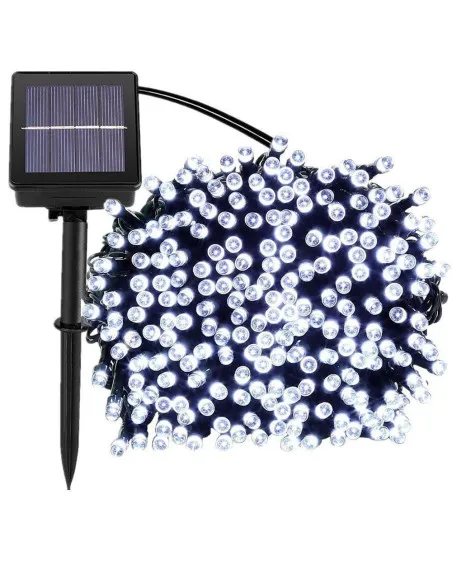 Set 4 x Instalatie solara 100 LED, 10 m, diverse culori