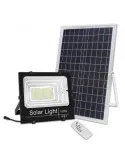 Proiector solar cu panou, Jortan, 50W/100W/ 200W/ 500W cu telecomanda inclusa si senzor de lumina