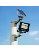 Proiector solar cu panou, Jortan, 50W/100W/ 200W/ 500W cu telecomanda inclusa si senzor de lumina
