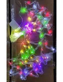Instalatie perdea 8 Stele Led, 6w, 2m, plastic + fir cupru, Ip65