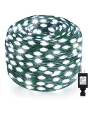 Instalatie tip banda cu led turnat, 100m cu 800 led-uri, interior/exterior, 8 jocuri de lumini, sir, IP44
