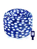 Instalatie tip banda cu led turnat, 100m cu 800 led-uri, interior/exterior, 8 jocuri de lumini, sir, IP44