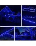 Instalatie tip banda cu led turnat, 100m cu 800 led-uri, interior/exterior, 8 jocuri de lumini, sir, IP44