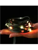 Instalatie tip banda cu led turnat, 100m cu 800 led-uri, interior/exterior, 8 jocuri de lumini, sir, IP44