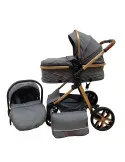 Carucior 3in1, landou transformabil in parte sport, 0-36 luni, RED-T9