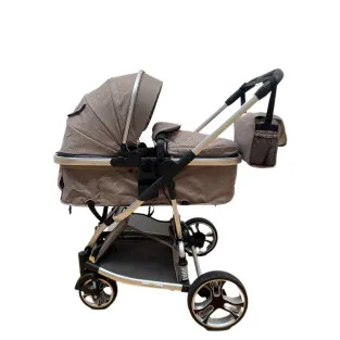 Carucior 2in1 cu landou transformabil, tip troler, 0-36 luni, RED-F2 2