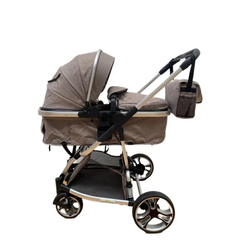 Carucior 2in1 cu landou transformabil, tip troler, 0-36 luni, RED-F2