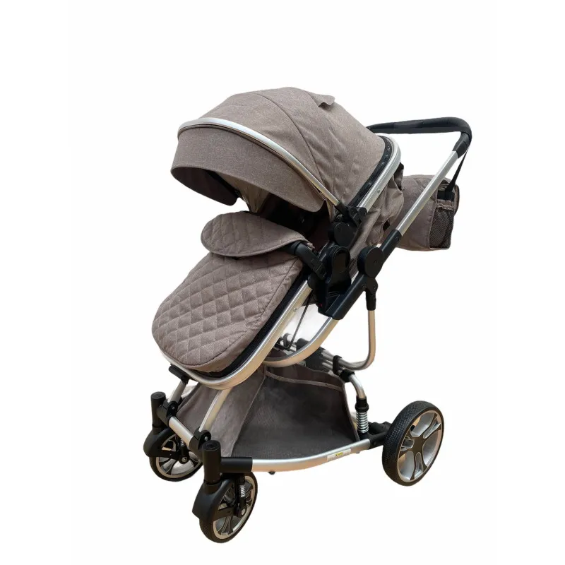 Carucior 2in1 cu landou transformabil, tip troler, 0-36 luni, RED-F2