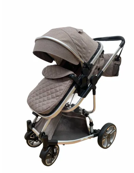 Carucior 2in1 cu landou transformabil, tip troler, 0-36 luni, RED-F2