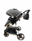Carucior 2in1 cu landou transformabil, tip troler, 0-36 luni, RED-F2
