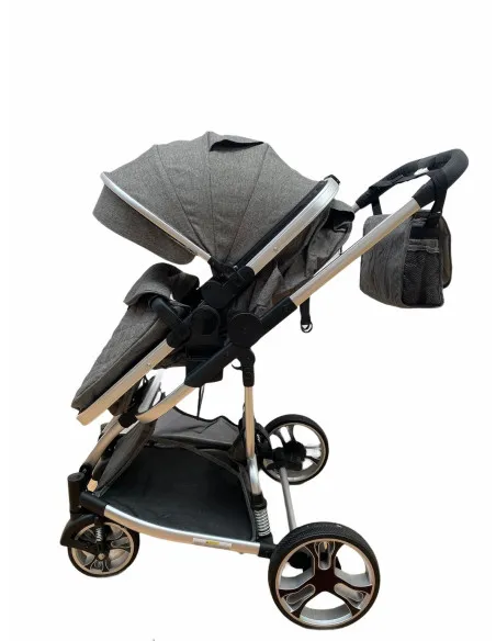 Carucior 2in1 cu landou transformabil, tip troler, 0-36 luni, RED-F2