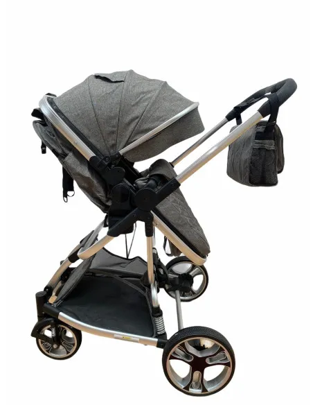 Carucior 2in1 cu landou transformabil, tip troler, 0-36 luni, RED-F2