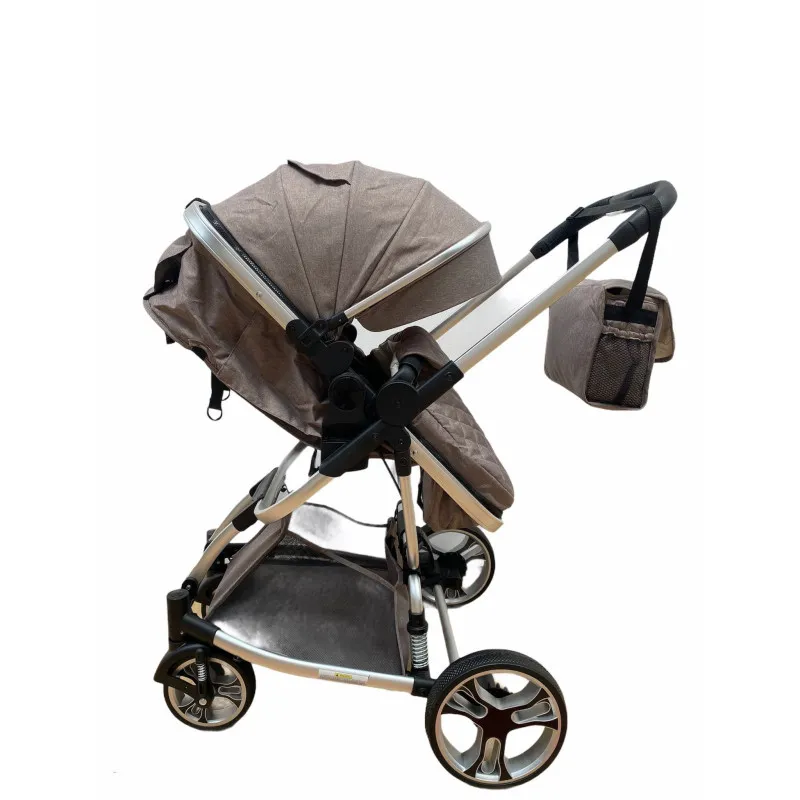 Carucior 2in1 cu landou transformabil, tip troler, 0-36 luni, RED-F2