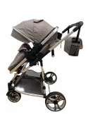 Carucior 2in1 cu landou transformabil, tip troler, 0-36 luni, RED-F2
