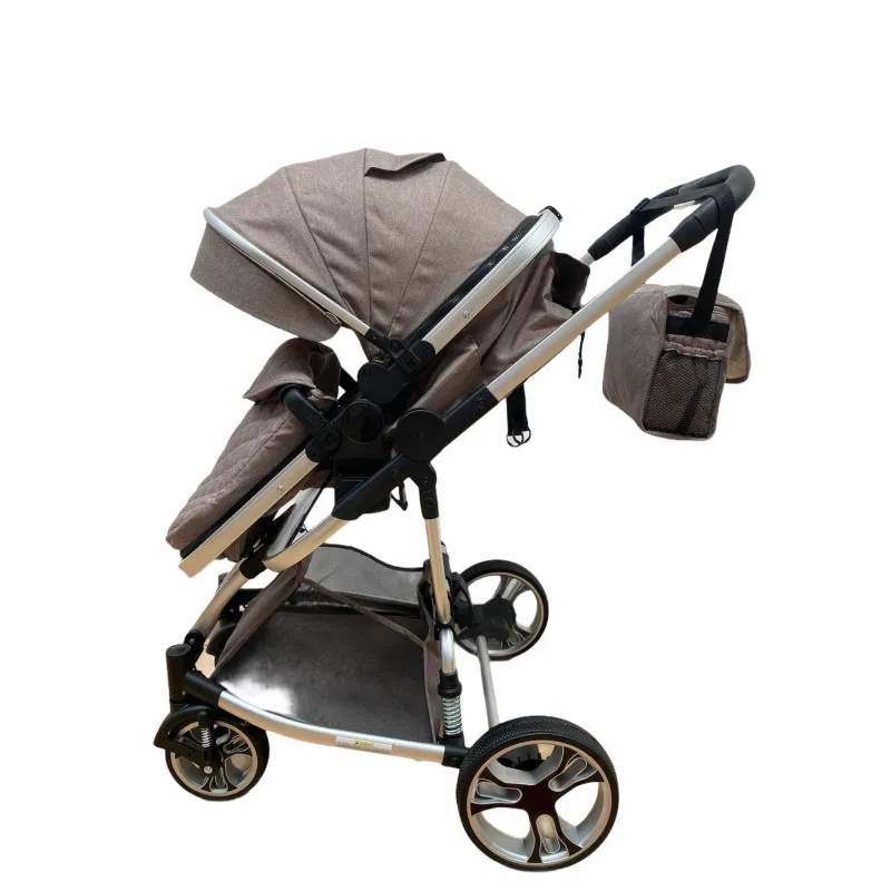 Carucior 2in1 cu landou transformabil, tip troler, 0-36 luni, RED-F2