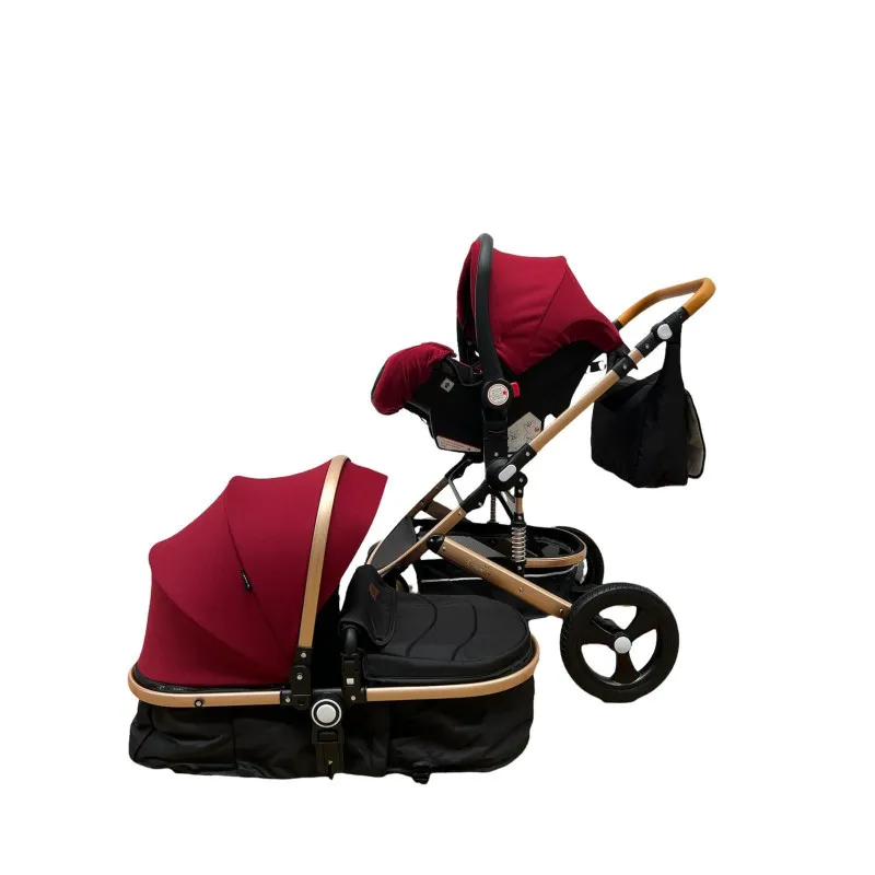 Carucior 3in1 transformabil in parte sport, 0-36 luni, RED-T5
