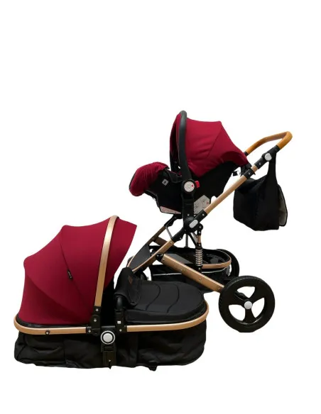 Carucior 3in1 transformabil in parte sport, 0-36 luni, RED-T5