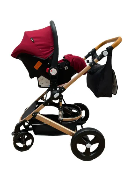 Carucior 3in1 transformabil in parte sport, 0-36 luni, RED-T5