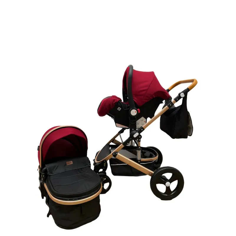 Carucior 3in1 transformabil in parte sport, 0-36 luni, RED-T5