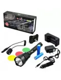 Set lanternă vânătoare LED XM-L T6 filtre color BL-Q2800