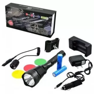 Set lanternă vânătoare LED XM-L T6 filtre color BL-Q2800