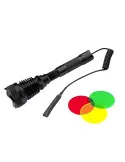 Set lanternă vânătoare LED XM-L T6 filtre color BL-Q2800