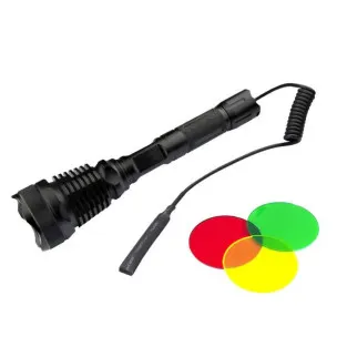 Set lanternă vânătoare LED XM-L T6 filtre color BL-Q2800 2