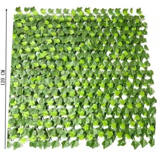 Gard decor cu frunze tip iedera artificiale, 250cm ,textiul +pvc, PREMIUM 2