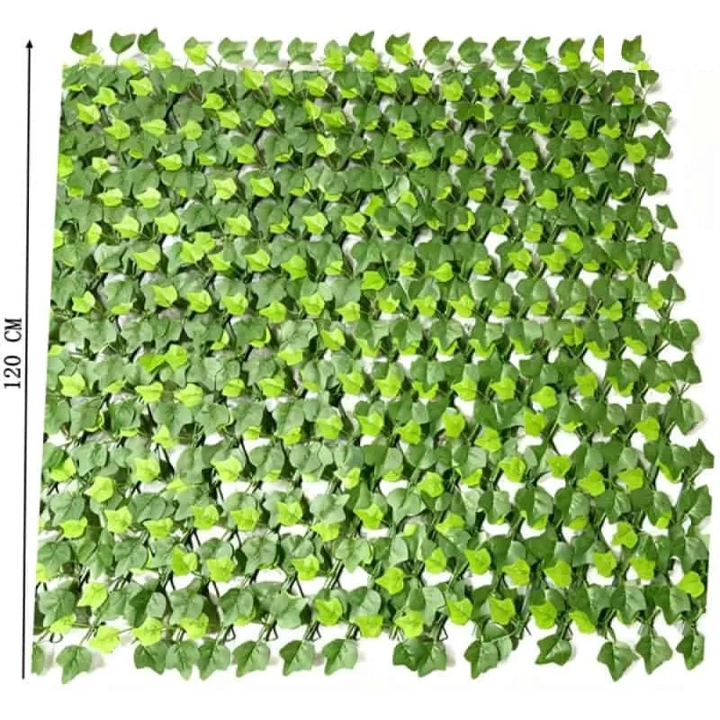 Gard decor cu frunze tip iedera artificiale, 250cm ,textiul +pvc, PREMIUM