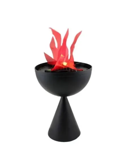 Lampa de interior cu flacara falsa prevazuta cu