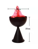 Lampa de interior cu flacara falsa prevazuta cu