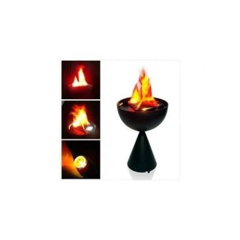 Lampa de interior cu flacara falsa prevazuta cu