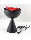 Lampa de interior cu flacara falsa prevazuta cu