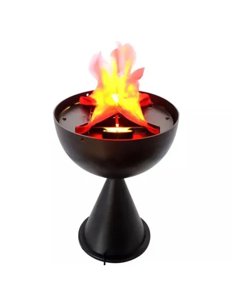 Lampa de interior cu flacara falsa prevazuta cu