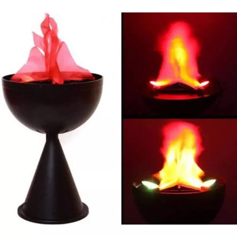 Lampa de interior cu flacara falsa prevazuta cu
