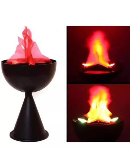 Lampa de interior cu flacara falsa prevazuta cu