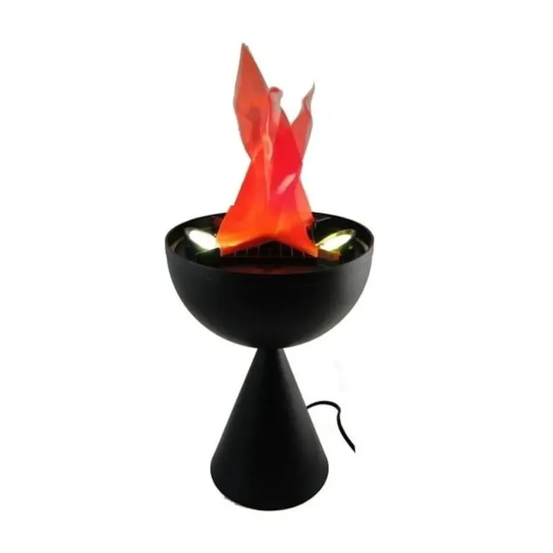 Lampa de interior cu flacara falsa prevazuta cu