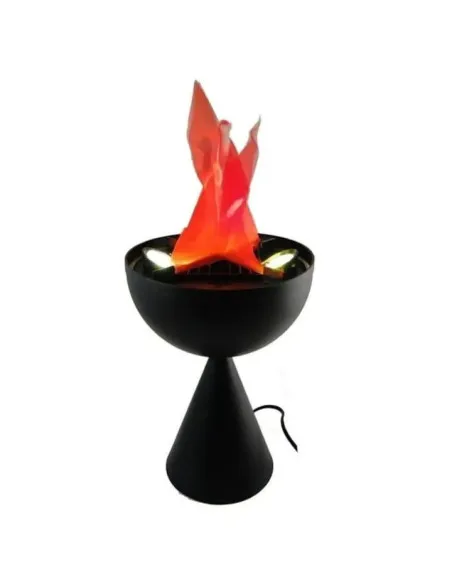 Lampa de interior cu flacara falsa prevazuta cu