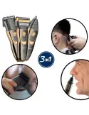 Aparat 3 în 1 GM-6209 – Tunsoare, Bărbierit și Îngrijire Delicată