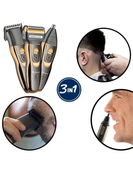 Aparat 3 în 1 GM-6209 – Tunsoare, Bărbierit și Îngrijire Delicată