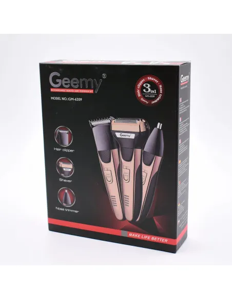 Aparat 3 în 1 GM-6209 – Tunsoare, Bărbierit și Îngrijire Delicată